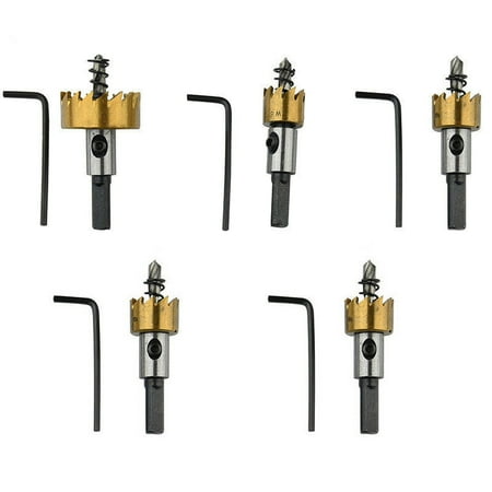 

Yubnlvae Drill Bit Opener Speed 5Pcs Hole Steel 16-30Mm Set Drill 6542 Bit High For Steel Stainless Tools or Home Improvement Tools