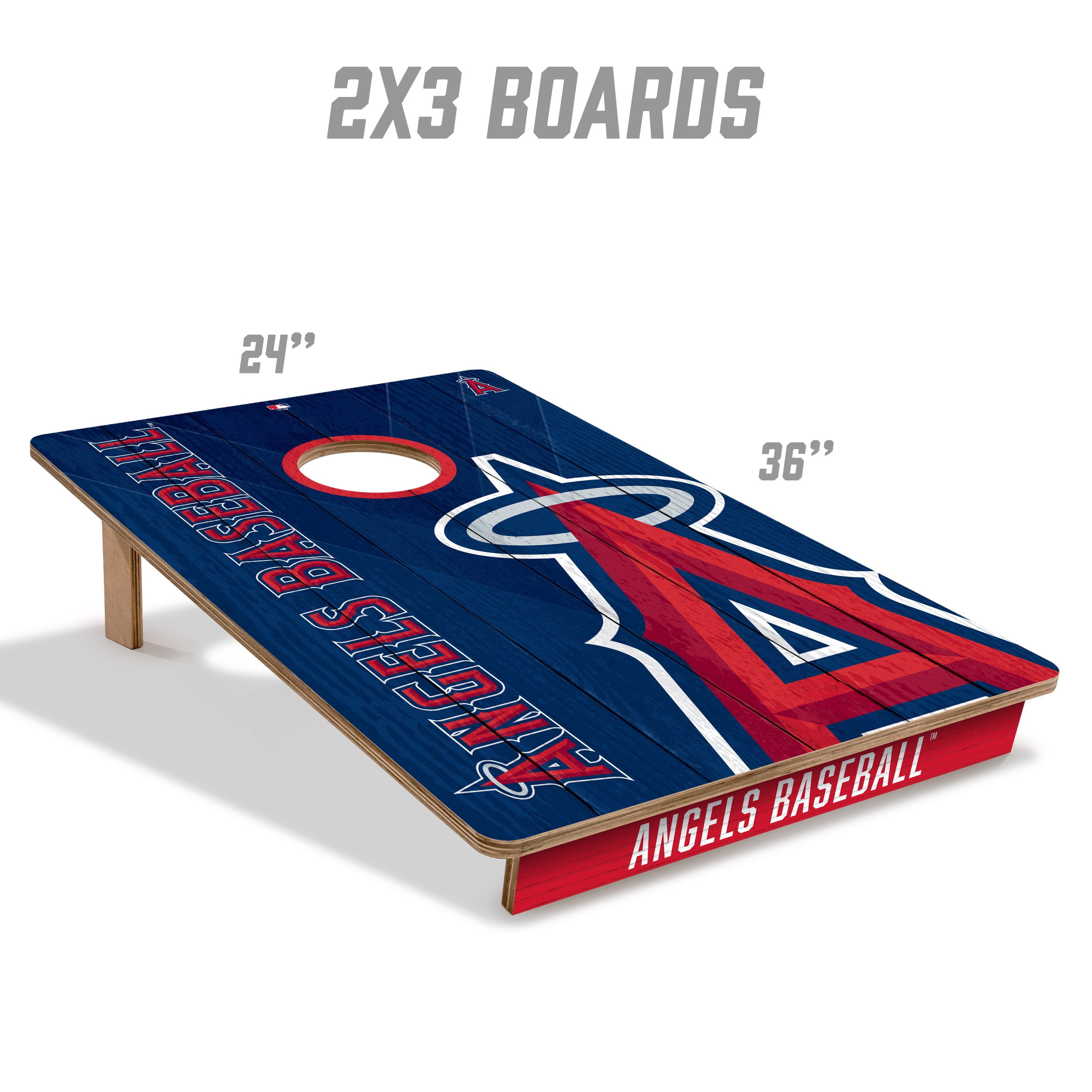 YouTheFan MLB Los Angeles Angels 2' x 3' Cornhole Game
