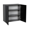 thumbnail image 2 of 27" x 30" Wall Cabinet-Double Door-with Black Matte door, 2 of 4