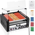 thumbnail image 2 of Edtara Rouleau pour Hot-Dogs 1950 W, Comprend 11 Rouleaux, Commandes de Température Doubles, Plateau à Huile Amovible, Capuchon en Verre, Contient 30 Hot-Dogs, 2 of 7