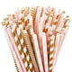 thumbnail image 1 of Paper Straws, 100 Straws for Party Supplies, Birthday, Wedding Decorations, 1 of 4