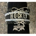 thumbnail image 2 of Sportybella Hockey Mom Bracelet, Hockey Mom Jewelry, Ice Hockey Mom Gift, for Moms with Hockey Players (Black and Silver), 2 of 6