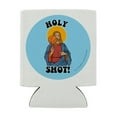 thumbnail image 2 of Holy Shot Basketball Jesus Funny Humor Can Cooler - Drink Sleeve Hugger Collapsible Insulator - Beverage Insulated Holder, 2 of 4
