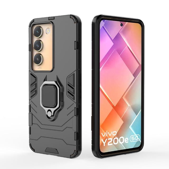Funda para VIVO Y200E 5G con Soporte Anillo Giratorio 360° y Protección Resistente a Golpes y Caídas