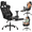 Camo, variant on BORGEBY Gaming Chair for Adults ,High-Back ergonomic office chair with footrest , PU Leather   swivel gaming chair with Lumbar Support, for Home Office and Gaming(White)