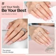 thumbnail image 4 of modelones Jelly Gel Nail Polish, 15 ML Jelly Nude Pink Nail Polish Sheer Neutral Color Long Nails Natural Translucent Soak Off U V Gel Clean Girl Nails for Women Nail Art French Tip Manicure at Home, 4 of 8
