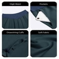thumbnail image 7 of High  Waist Women Casual Wide Leg Pants Straight Drawstring Sport Trousers, 7 of 7
