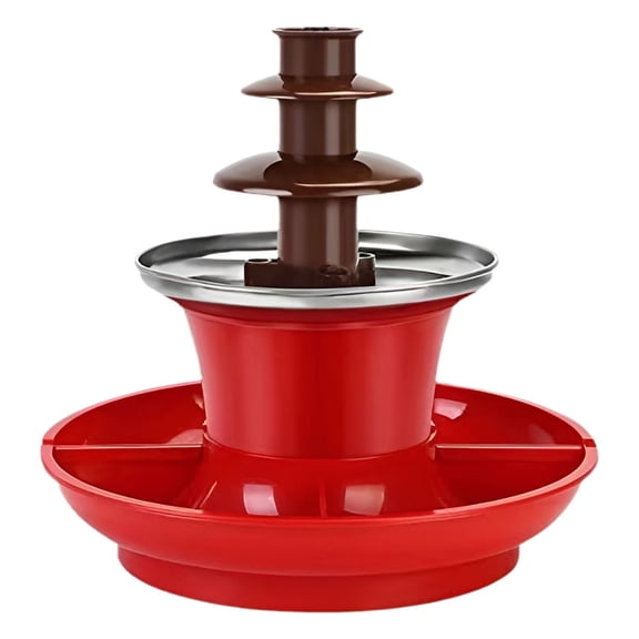 Fondue Machine for Candy Butter Cheese Stainless Steel Chocolate Fountain with Heated Bowl Perfect for Parties Weddings Family Gatherings