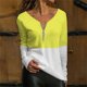 thumbnail image 2 of Gibobby Playera Termica Para Mujer Camiseta de manga larga con cremallera para mujer fina de primavera y verano（Multicolor, L), 2 of 4