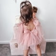 thumbnail image 5 of LYMAYTER Baby Girls Formal Sleeveless Dress with Frilly Netting and Princess Skirt for Summer Events‌ 3M-24M, 5 of 8