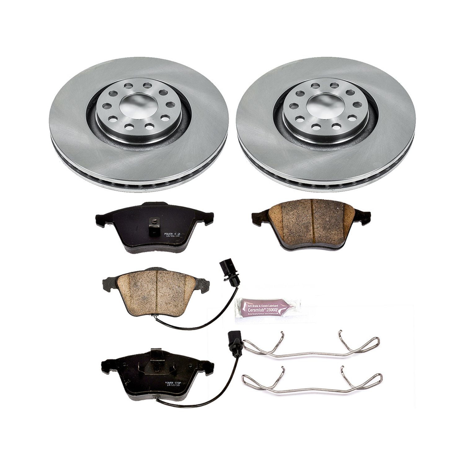 Power Stop Front Stock Replacement Brake Pad and Rotor Kit KOE891