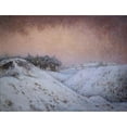 thumbnail image 2 of Karl Nordström 24x19 Black Ornate Framed Double Matted Museum Art Print Titled: Snowfall (1903), 2 of 5