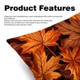 thumbnail image 2 of Maple leaves Luxurious Velvet Decorative Pillows Covers - Set of 2 Throw Pillow Covers for Chair, Unique Patterns, 16x16, 18x18, 20x20 Inches for Any Occasion, 2 of 6