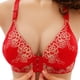 thumbnail image 1 of Gibobby Brasier de Cierre Frontal Sujetador grande para dormir con hebilla lateral frontal para mujer(Rojo,42), 1 of 4