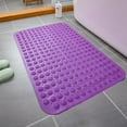thumbnail image 2 of Tkrady Shower Mat, Bathtub Mat, Non Slip 31.49 x 15.74in Bath Mat for Tub, Machine Washable TPE Soft Shower Mat with Strong Suction Cups Drain Holes Anti Slip Mat for Baby Kids Elderly Adults, H, 2 of 6