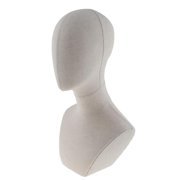 20 Inch Canvas Block Head For Making Manikin/Mannequin Jewelry Display Head