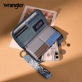 thumbnail image 7 of Wrangler Western Wallet for Women RFID Paisley Wristlet Purse with zipper, Jean, 7 of 7