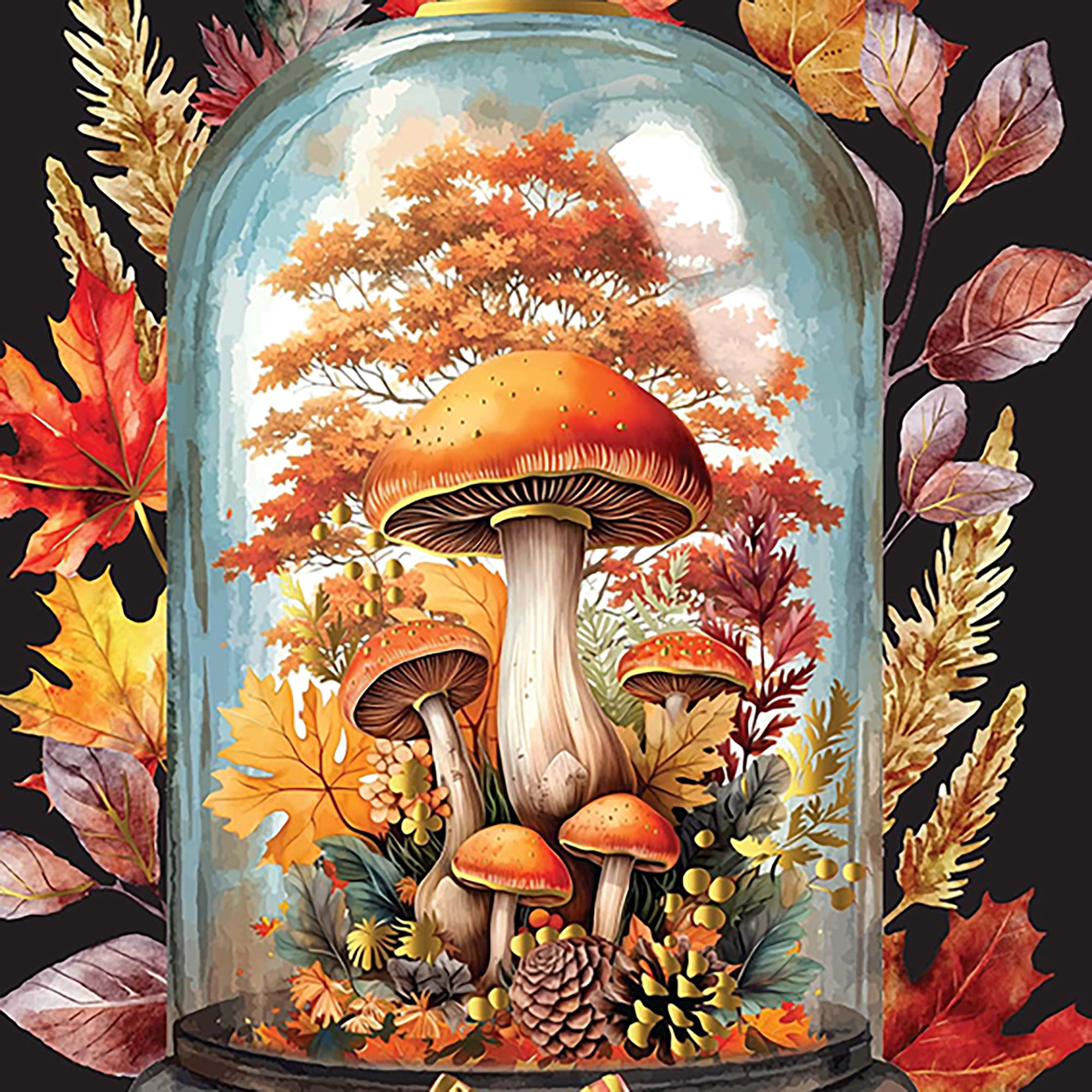 Brea Reese: Scratch Art Paper Pad - Autumn Equinox - 6 Designs, Guided Art, Metallic Accents, Stylus & Brush, Perforated 9x12" Pages, DIY Adult Craft