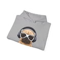 thumbnail image 4 of Sweatshirt, S - 5XL, Pug on a hoodie with headphones., 4 of 7