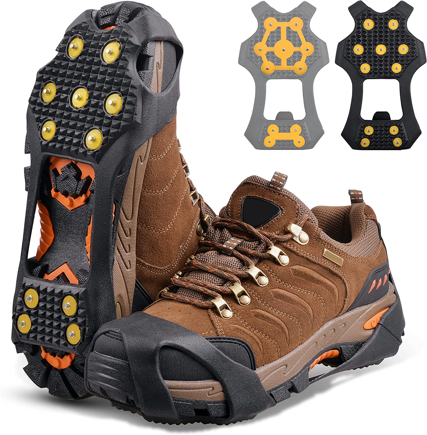 Ice Snow Cleats for Shoes and Boots,Walk Traction Cleats Crampons Anti ...