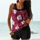 thumbnail image 5 of Trajes de Baño de Mujer Más Tamaño Impresión Bowknot Dos Piezas con Pantalones Cortos, Pantalones Cortos de Tamaño Más para las Mujeres, 5 of 6