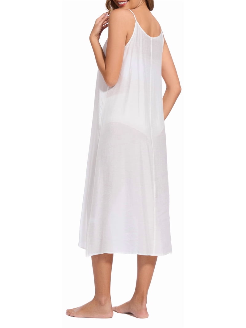 cotton slips for under dresses Women Silk Long Slip Dress Camisoles Full Dress Nightgowns Petticoat line skirt extender and comes with adjustable shoulder straps for a perfect fit Buy Black/White Short Naturally Cooling