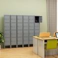 thumbnail image 3 of Fesbos Metal Lockers for Employees with Lock, Employees Locker Storage Cabinet with 4 Doors, Tall Steel Storage Locker for Gym, School, Office, 3 of 8