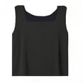 thumbnail image 6 of cocolona Womens Summer Linen Tank Tops Crew Neck Sleeveless Lightweight Shirts Fashion Casual Loose Solid Color Tank Tops Blouse, 6 of 7