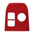 thumbnail image 2 of Real Bright Soft Car Interior Carbon Fiber Sticker DecorationRed Carbon Fiber Interior Console Gear Shift Cover For Ford Mustang Mach-EAuto Car Protection Interior Accessories, 2 of 8
