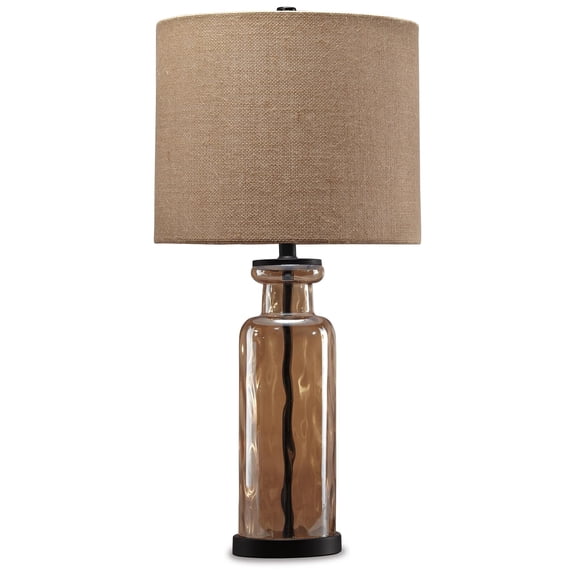 Signature Design by Ashley Casual Laurentia Table Lamp, Champagne