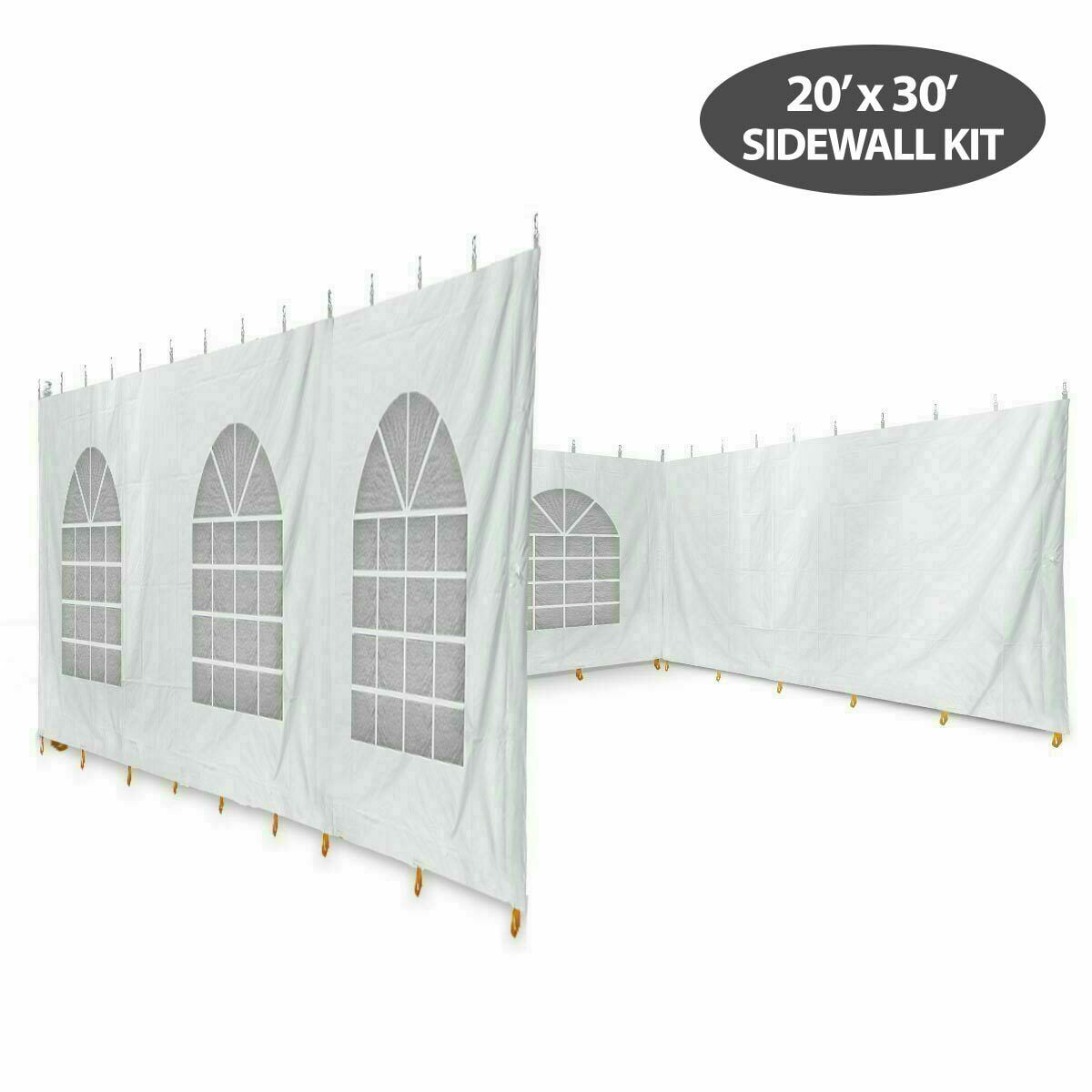 7x20' Canopy Tent Sidewall Cathedral Window 14 Oz Vinyl Side Enclosure Panel 