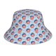 thumbnail image 1 of Fotbe Donut with the USA Fag Sombrero Tipo Pescador con Estampado – Sombrero de Sol de Algodón de Moda para Playa, Golf, Pesca, 1 of 6