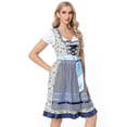 thumbnail image 4 of Vestido Dirndl alemán para mujer, Oktoberfest bávaro, Carnaval, disfraces de Halloween, disfraz de 3 piezas, traje de sirvienta de cerveza, novedad de 2023, 4 of 5
