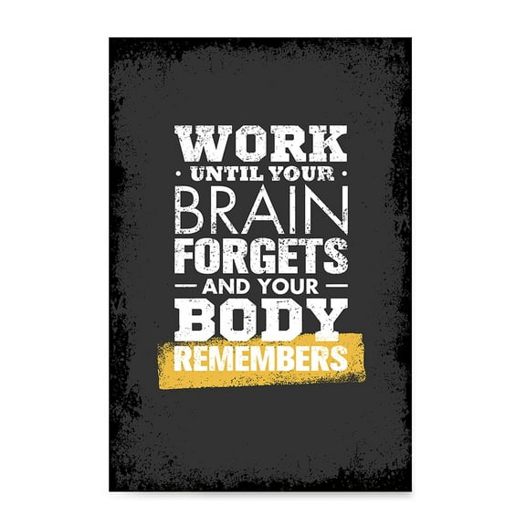 EzPosterPrints - Gym Inspiration Motivation Quotes - Poster Printing - Inspirational Motivational Wall Art Print for Home Office Decor - Work Until - 24X36 inches