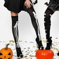 thumbnail image 6 of Yoyauz Halloween Bloody Over Knee Stockings Ladies Girls Stockings Over Knee Socks Blood Socks Cosplay Props Skeleton Nurse, 6 of 6
