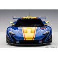 thumbnail image 5 of Autoart 81542 Mclaren P1 GTR No.23 Yellow Stripe 1 by 18 Scale Model Car, Metallic Blue, 5 of 11
