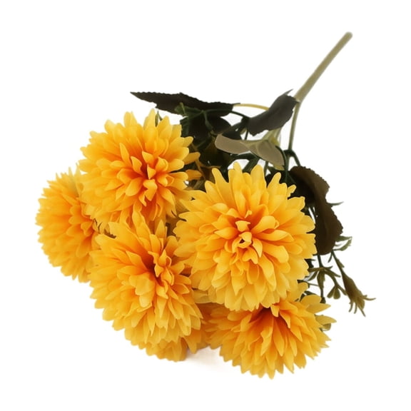 3 Pcs Artificial Fall Flowers UV Resistant Outdoor Autumn Plants Decor，UV Resistant & Fade-Proof, Lifelike Silk Touch Realistic ,Petal Texture , Zero Maintenance(3pcs-N)