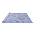 thumbnail image 2 of Ahgly Company Machine Washable Indoor Rectangle Abstract Blue Modern Area Rugs, 2' x 5', 2 of 4