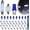 Blue, variant on VFM 24 Pieces Dome Light LED Car Interior Bulb Kit Set 194 T10 DE3175 578 31mm 42mm Bulbs Interior Replacement Lights for Car Map License Plate Door Side Marker Cornering Trunk Light - White