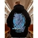 thumbnail image 3 of Sudadera con capucha con estampado gráfico de cazador de anime de otoño para hombre, sudaderas con capucha de gran tamaño a la moda de hip hop, sudaderas casuales divertidas Y2K, ropa de calle con cap, 3 of 5
