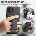 thumbnail image 6 of for iPhone 11 Wallet Case with RFID Blocking Credit Card Holder,PU Leather Folio Flip Kickstand Handle Wrist Strap Shockproof Cover Women Men for iPhone 11 Phone Case,Purple, 6 of 9