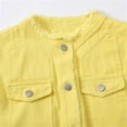 thumbnail image 3 of Admvng Women's Denim Sleeveless Vest Button Down Multi Pocket Cropped Casual Layering Jean Jacket, 3 of 8
