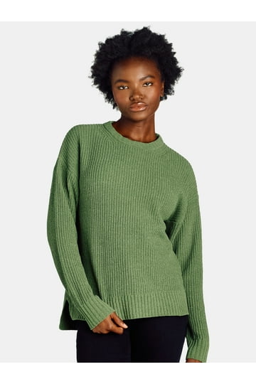Time and Tru Womens Sweaters in Womens Clothing | Green - Walmart.com Time and Tru Womens Sweaters in Womens Clothing | Green - Walmart.com