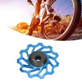 thumbnail image 4 of Bike Wheel Guide Roller, Clamp Spring Structure Fine Polishing Bicycle Rear Derailleur Pulley  For Road Bikes Blue, 4 of 8
