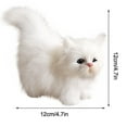 thumbnail image 4 of Apmemiss Clearance Stuffed Cats Plush Cat Doll, Realistic Soft Plush Cat Toy for Kids Adults Boys and Girls, Simulate Cute Animals Cat Doll for Kids Birthday Gift Cat Stuffed Animals, White, 4 of 7