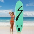thumbnail image 7 of Pirecart 12' Inflatable Stand up Paddle Board 6'' Thick SUP Paddle Board W/ Adjustable Paddle, Hand Pump, Green, 7 of 7