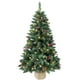 thumbnail image 1 of Árbol de Navidad SZCXTOP preiluminado de 1,2 m con 100 luces LED y decoración, 1 of 6