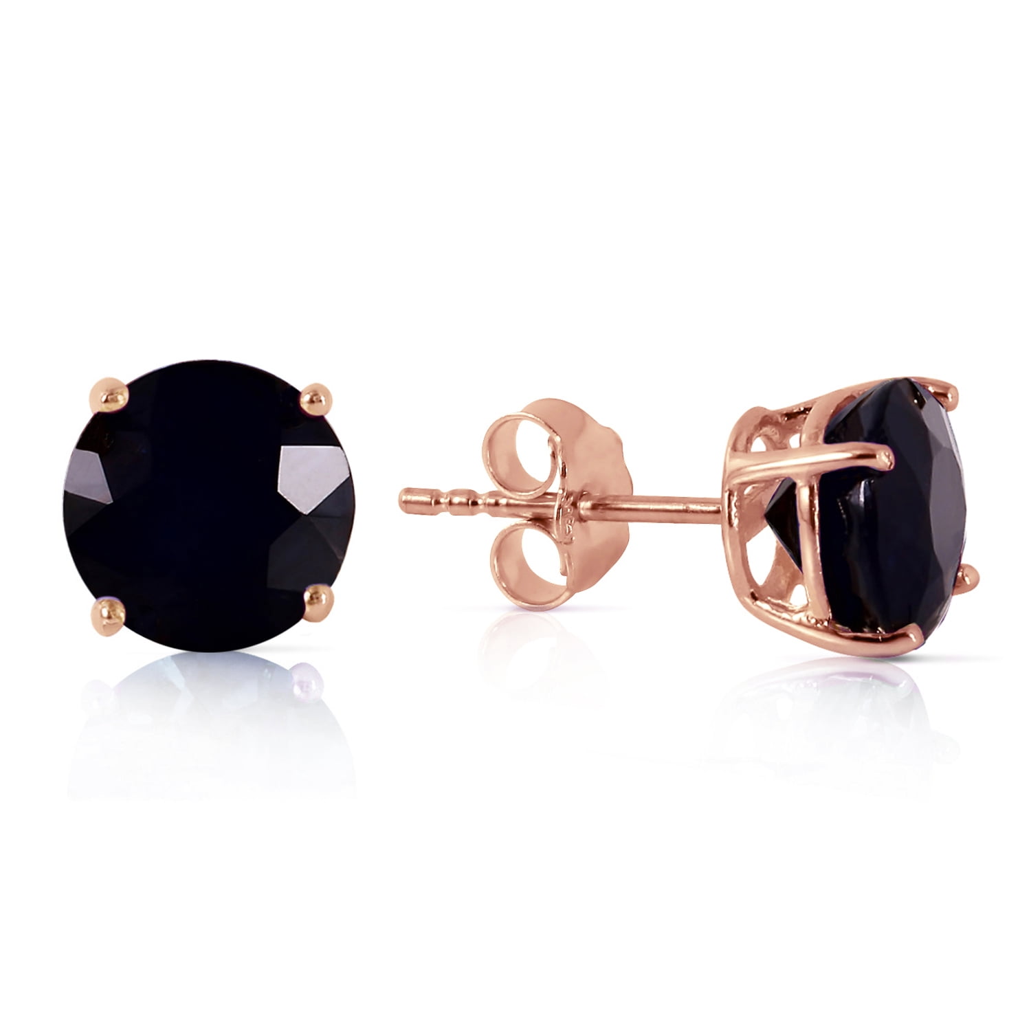 Galaxy Gold GG 9.5 CTW 14k Solid Rose Gold Freshwater-cultured Pearl Earrings with Natural Emeralds Galaxy Gold GG 9.5 CTW 14k Solid Rose Gold Freshwater-cultured Pearl Earrings with Natural Emeralds