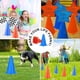 thumbnail image 5 of Conos deportivos de 9 , paquete de 10 conos de entrenamiento de tráfico para práctica de fútbol, ​​conos marcadores de campo de agilidad para ejercicios de fútbol baloncesto, cono, 5 of 5