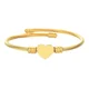 thumbnail image 1 of Brazalete Pulsera Ryscom Forma de Espiral con Dije de Corazon Color Dorado Acero Inoxidable, 1 of 5